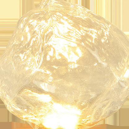 Modern Art Deco Trapezoid Plastic Glass LED Table Lamp For Living Room