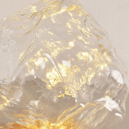 Modern Art Deco Trapezoid Plastic Glass LED Table Lamp For Living Room