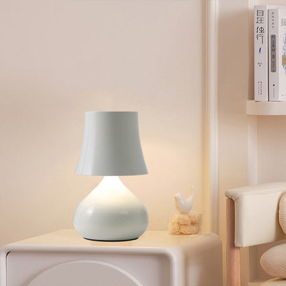 Contemporary Creative Drum Aluminum LED Table Lamp For Living Room