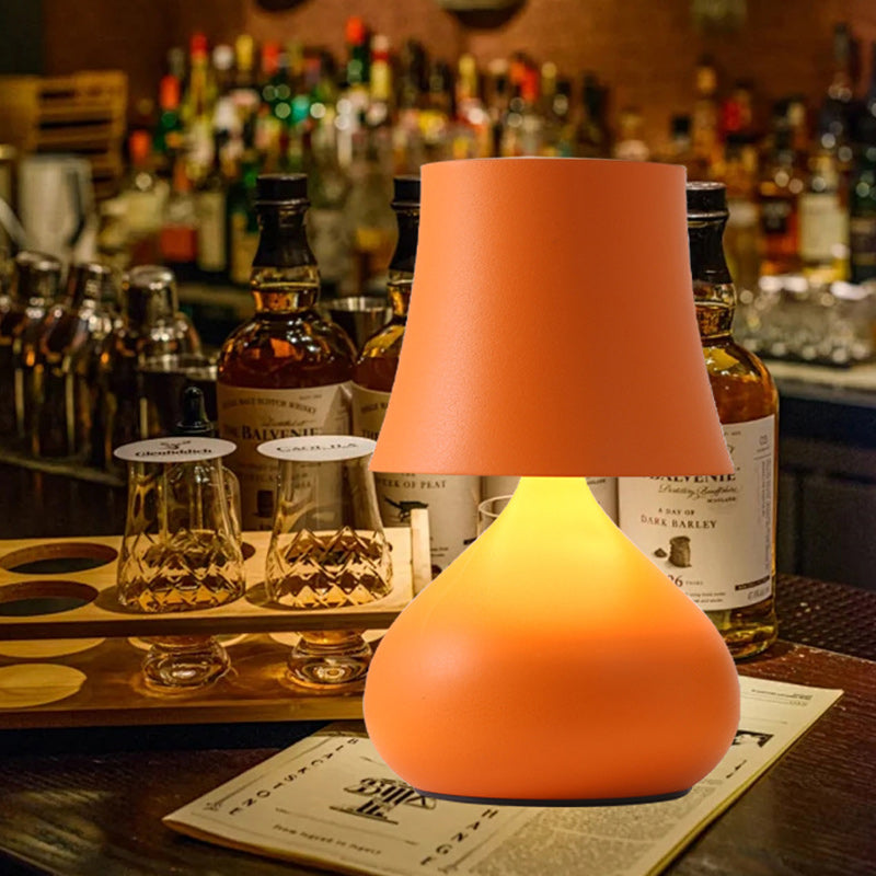 Contemporary Creative Drum Aluminum LED Table Lamp For Living Room