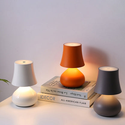 Contemporary Creative Drum Aluminum LED Table Lamp For Living Room