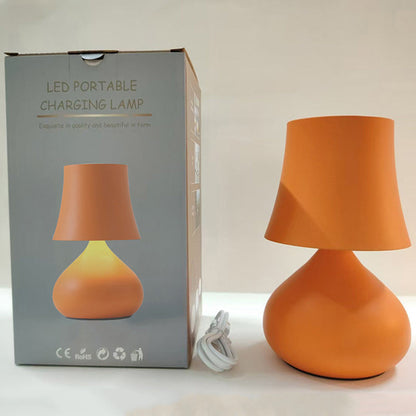 Contemporary Creative Drum Aluminum LED Table Lamp For Living Room
