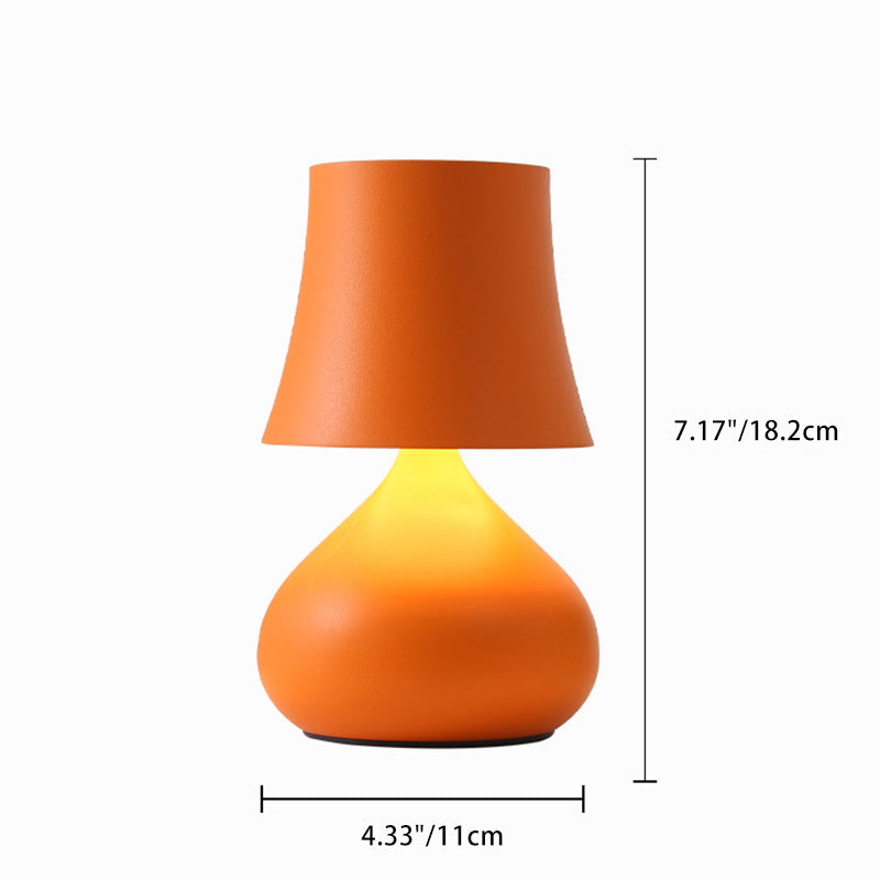 Contemporary Creative Drum Aluminum LED Table Lamp For Living Room