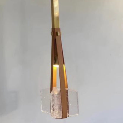 Modern Minimalist Trapezoid Iron Acrylic LED Pendant Light For Living Room