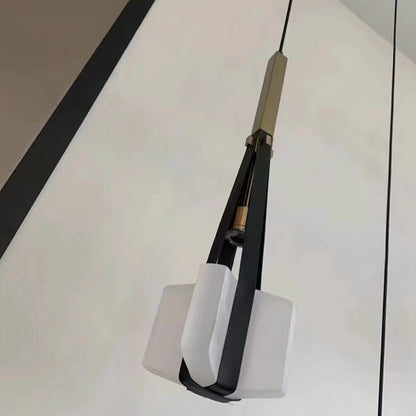 Modern Minimalist Trapezoid Iron Acrylic LED Pendant Light For Living Room