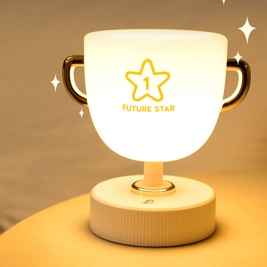 Contemporary Creative Cup Plastic LED Table Lamp For Living Room