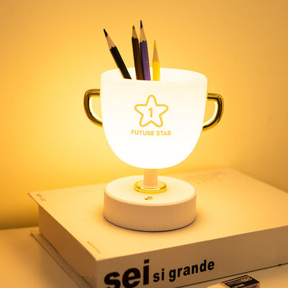 Contemporary Creative Cup Plastic LED Table Lamp For Living Room