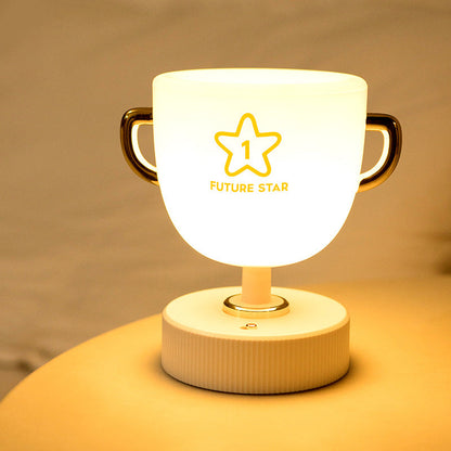 Contemporary Creative Cup Plastic LED Table Lamp For Living Room