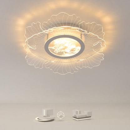 Contemporary Nordic Round Iron Acrylic LED Flush Mount Ceiling Light For Living Room