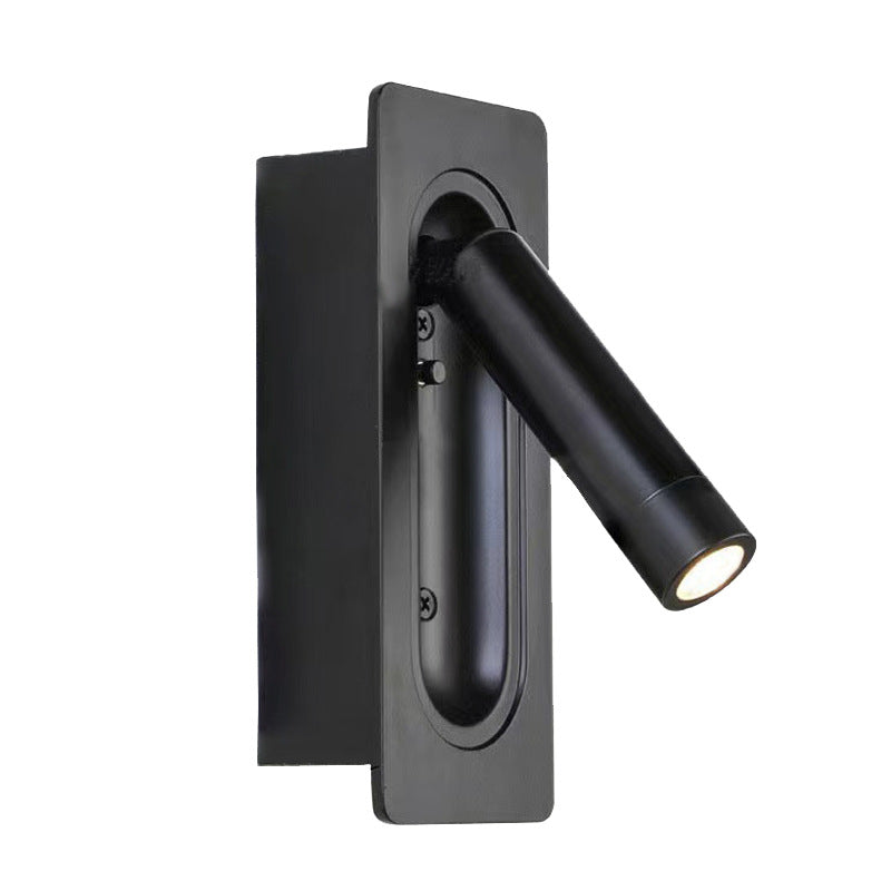 Modern Minimalist Column Steel Aluminum LED Wall Sconce Lamp For Living Room