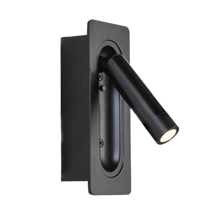 Modern Minimalist Column Steel Aluminum LED Wall Sconce Lamp For Living Room