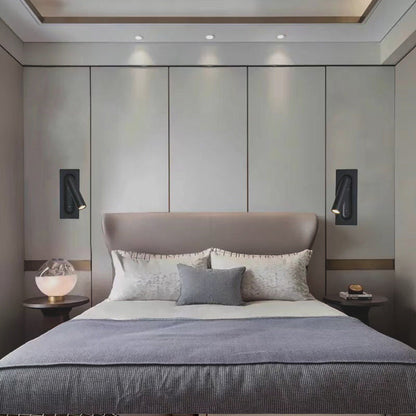 Modern Minimalist Column Steel Aluminum LED Wall Sconce Lamp For Living Room