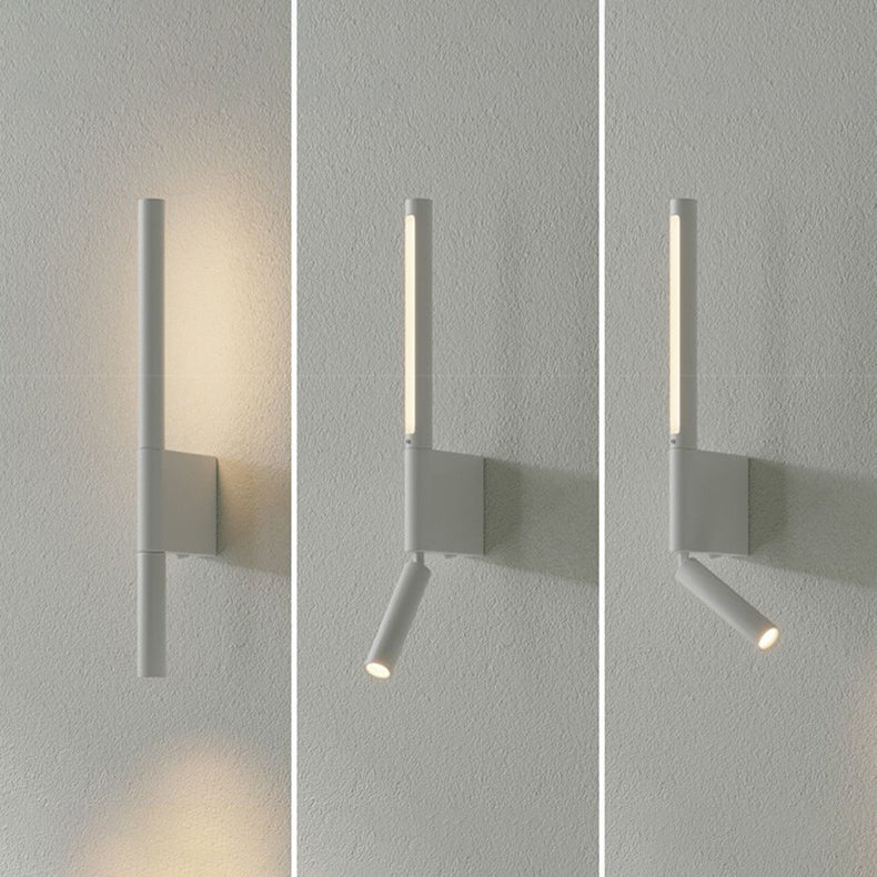 Modern Minimalist Column Iron Acrylic LED Wall Sconce Lamp For Living Room