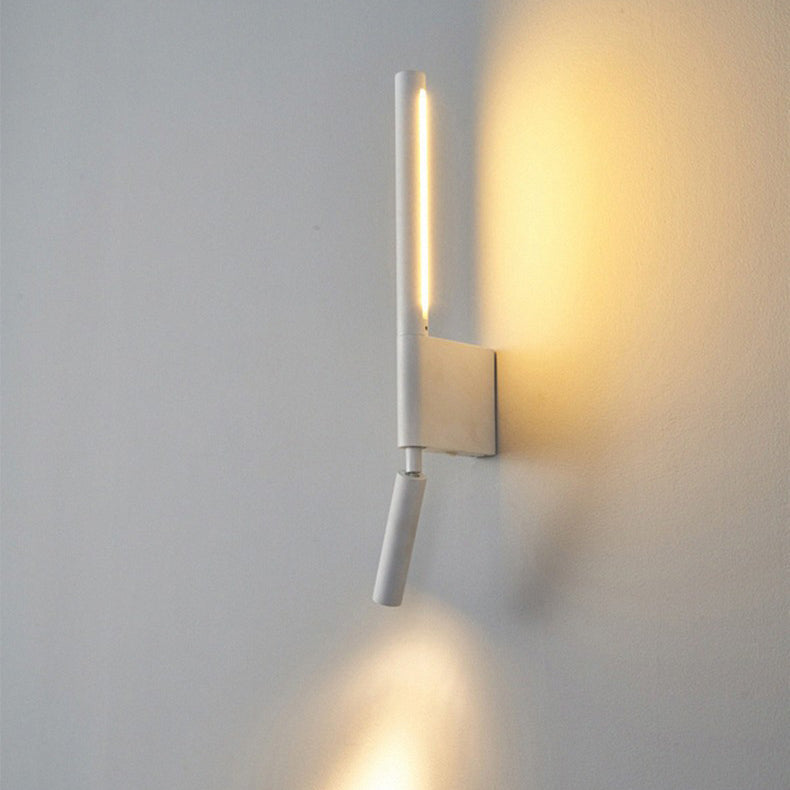Modern Minimalist Column Iron Acrylic LED Wall Sconce Lamp For Living Room