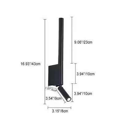 Modern Minimalist Column Iron Acrylic LED Wall Sconce Lamp For Living Room