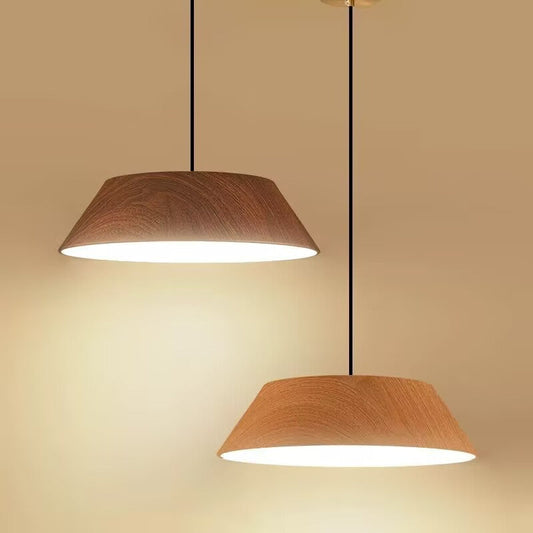 Traditional Rustic Flying Saucer-shaped Iron Acrylic LED Pendant Light For Dining Room