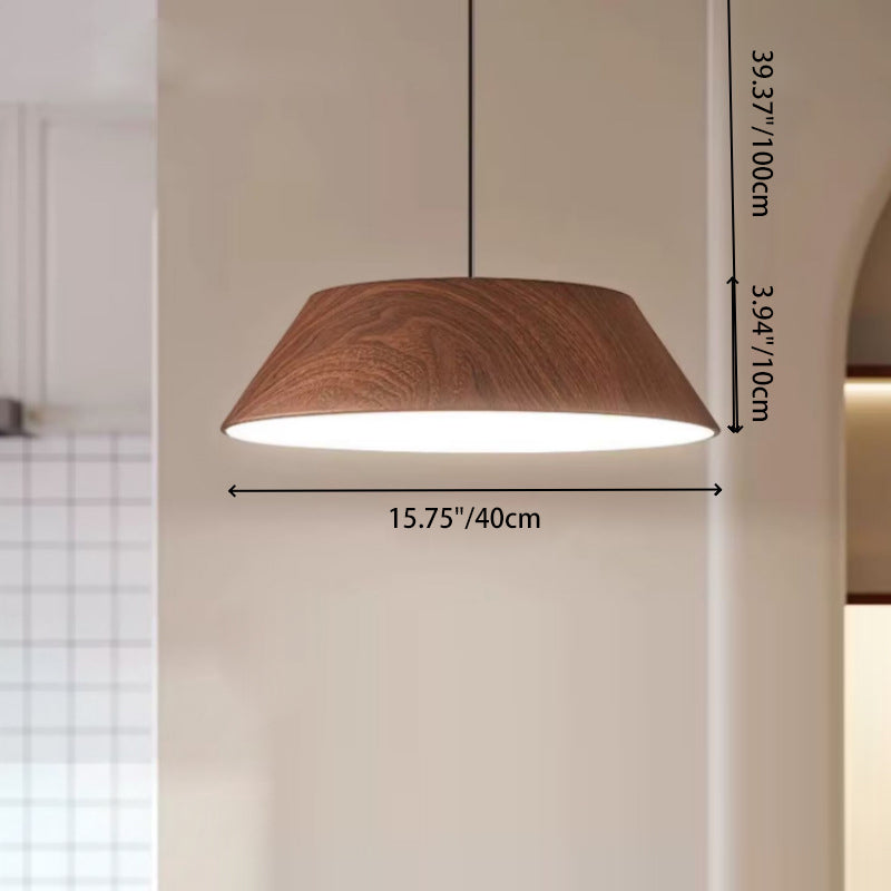 Traditional Rustic Flying Saucer-shaped Iron Acrylic LED Pendant Light For Dining Room