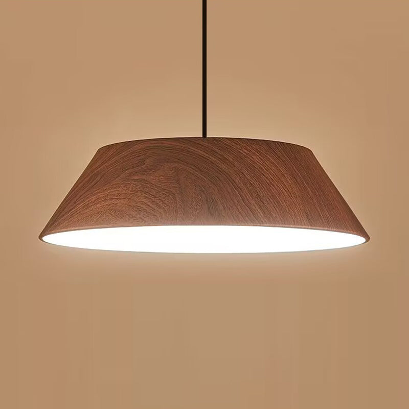 Traditional Rustic Flying Saucer-shaped Iron Acrylic LED Pendant Light For Dining Room