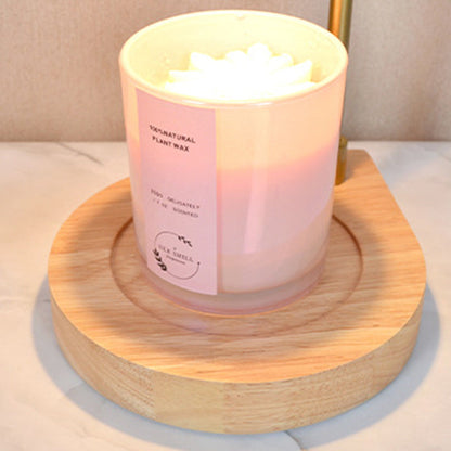 Traditional Vintage Flower-Shaped Teardrop Base Iron 1-Light Aroma Melt Wax Table Lamp For Bedroom