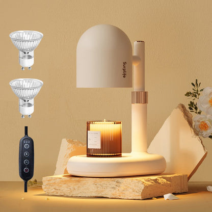 Modern Minimalist Cylindrical Iron 1-Light Aroma Melt Wax Table Lamp For Bedroom