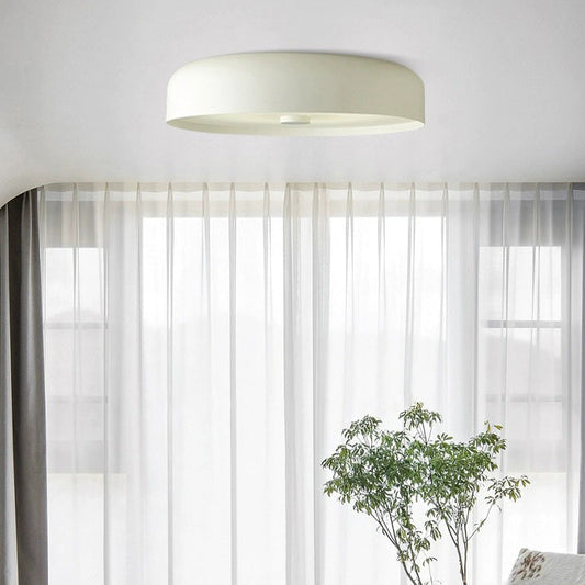 Contemporary Scandinavian Pie Shape Iron Acrylic LED Flush Mount Ceiling Light For Bedroom
