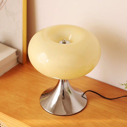 Contemporary Creative Apple-Shaped Iron Glass LED Table Lamp For Bedroom