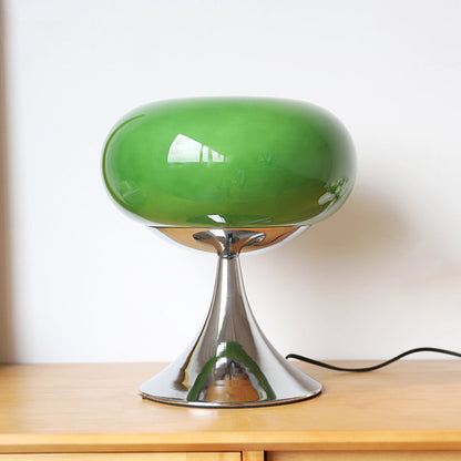 Contemporary Creative Apple-Shaped Iron Glass LED Table Lamp For Bedroom