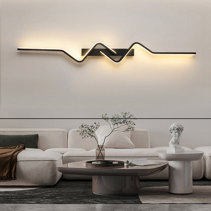 مصباح حائط LED بتصميم عصري بسيط، مصنوع من الألومنيوم والبولي فينيل كلوريد والحديد والسيليكون، لغرفة النوم 