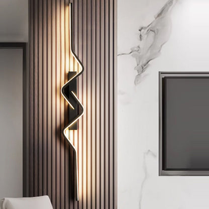 مصباح حائط LED بتصميم عصري بسيط، مصنوع من الألومنيوم والبولي فينيل كلوريد والحديد والسيليكون، لغرفة النوم 