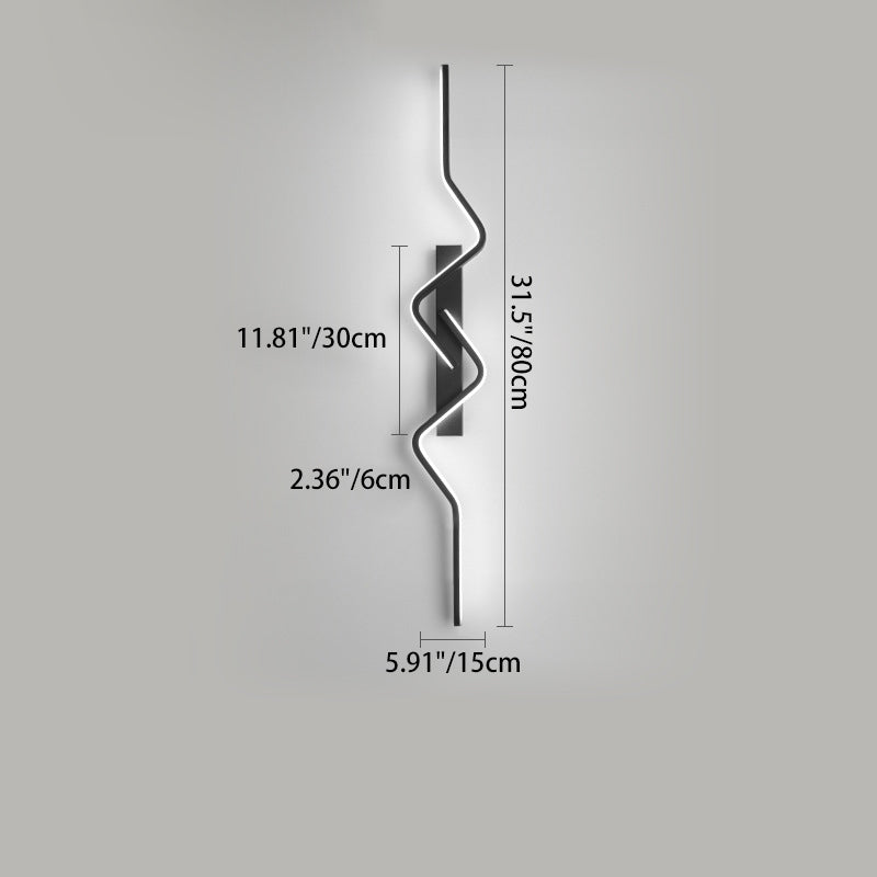 مصباح حائط LED بتصميم عصري بسيط، مصنوع من الألومنيوم والبولي فينيل كلوريد والحديد والسيليكون، لغرفة النوم 