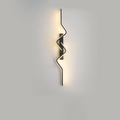مصباح حائط LED بتصميم عصري بسيط، مصنوع من الألومنيوم والبولي فينيل كلوريد والحديد والسيليكون، لغرفة النوم 
