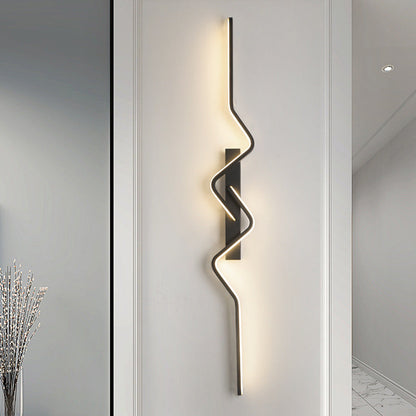 مصباح حائط LED بتصميم عصري بسيط، مصنوع من الألومنيوم والبولي فينيل كلوريد والحديد والسيليكون، لغرفة النوم 