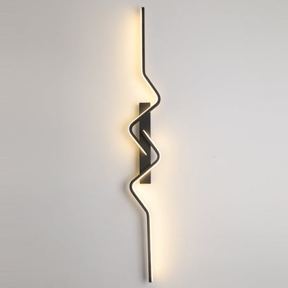مصباح حائط LED بتصميم عصري بسيط، مصنوع من الألومنيوم والبولي فينيل كلوريد والحديد والسيليكون، لغرفة النوم 