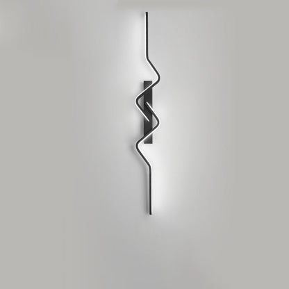 مصباح حائط LED بتصميم عصري بسيط، مصنوع من الألومنيوم والبولي فينيل كلوريد والحديد والسيليكون، لغرفة النوم 