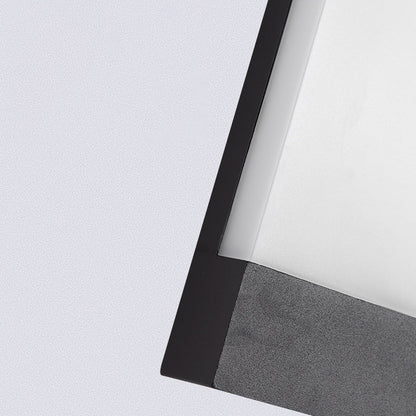 Modern Minimalist Outdoor Waterproof Rectangular Iron Acrylic LED Wall Scone Lamp For Garden