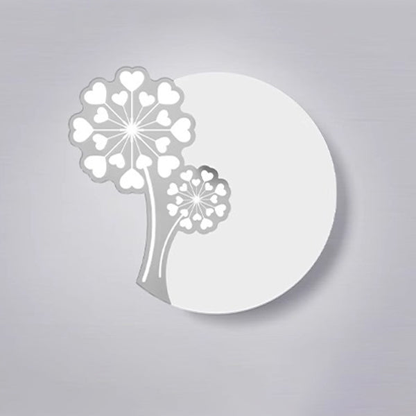 مصباح حائط LED مصنوع من الحديد الأكريليك على شكل زهرة على شكل ريشة بتصميم عصري بسيط لغرفة النوم 