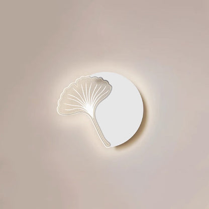 مصباح حائط LED مصنوع من الحديد الأكريليك على شكل زهرة على شكل ريشة بتصميم عصري بسيط لغرفة النوم 