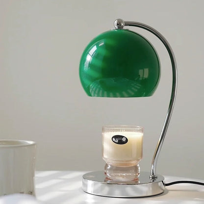 Contemporary Scandinavian Round Spherical Iron 1-Light Aroma Melt Wax Table Lamp For Bedroom