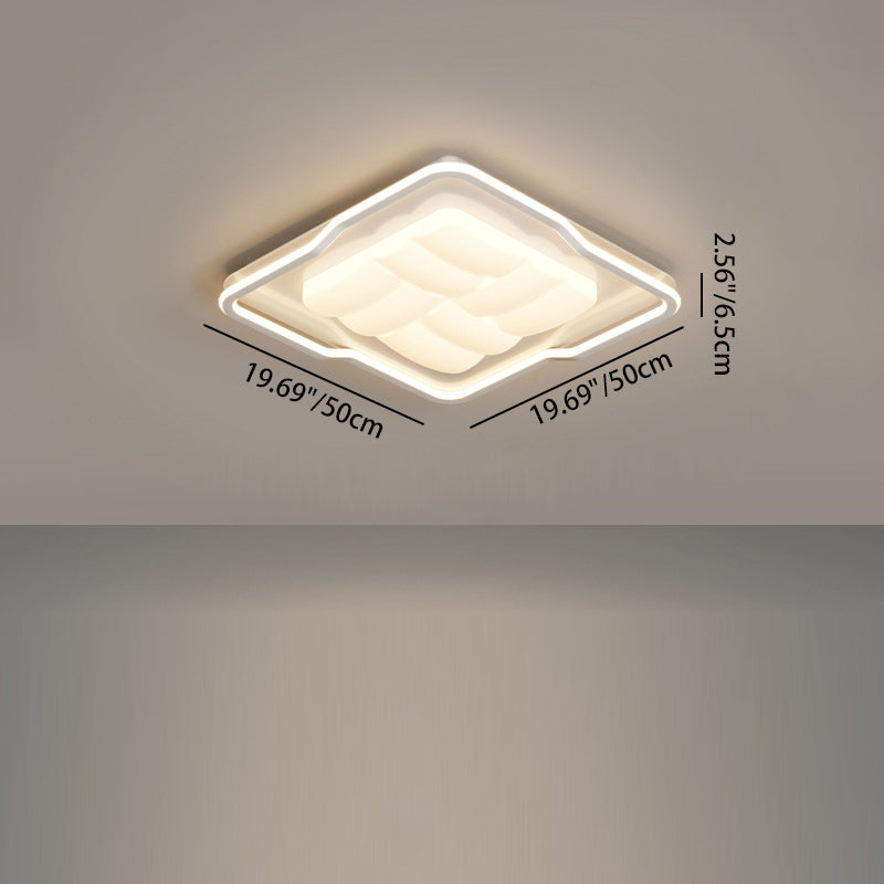 مصباح سقف LED مستطيل الشكل مصنوع من الحديد الأكريليك بتصميم عصري بسيط لغرفة النوم 