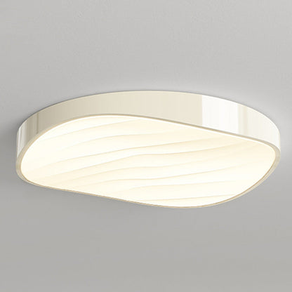 Modern Minimalist Cylindrical Rectangular Iron Acrylic LED Flush Mount Ceiling Light For Bedroom