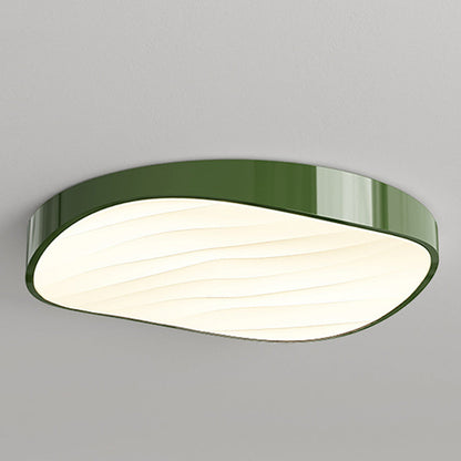 Modern Minimalist Cylindrical Rectangular Iron Acrylic LED Flush Mount Ceiling Light For Bedroom