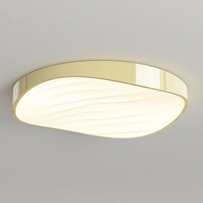 Modern Minimalist Cylindrical Rectangular Iron Acrylic LED Flush Mount Ceiling Light For Bedroom