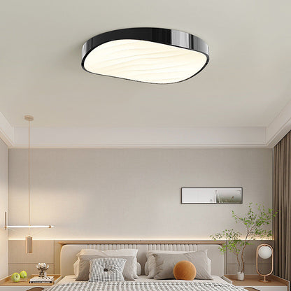 Modern Minimalist Cylindrical Rectangular Iron Acrylic LED Flush Mount Ceiling Light For Bedroom