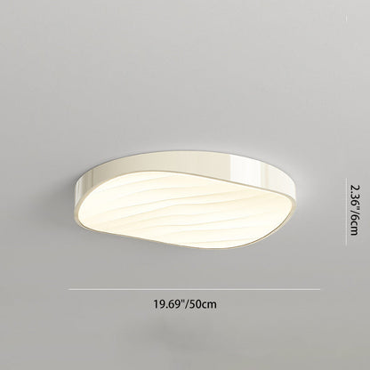 Modern Minimalist Cylindrical Rectangular Iron Acrylic LED Flush Mount Ceiling Light For Bedroom