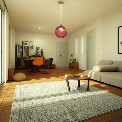 Modern Minimalist Spherical Round Iron Glass 1-Light Pendant Light For Dining Room