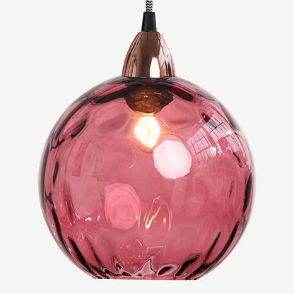Modern Minimalist Spherical Round Iron Glass 1-Light Pendant Light For Dining Room