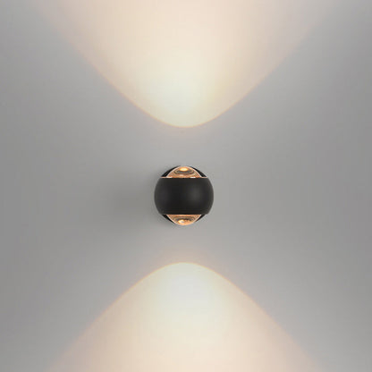 مصباح حائط LED دائري من الألومنيوم والحديد بتصميم عصري بسيط لغرفة المعيشة 