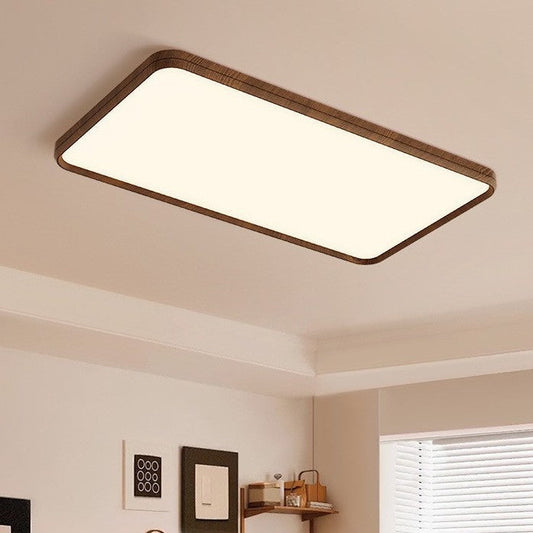 Modern Minimalist Round Rectangular Square Aluminum Acrylic LED Flush Mount Ceiling Light For Bedroom