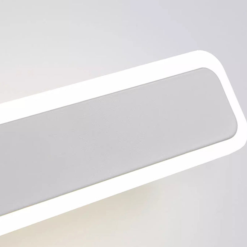 مصباح حائط LED مستطيل الشكل مصنوع من الحديد والأكريليك بتصميم عصري بسيط لغرفة المعيشة 