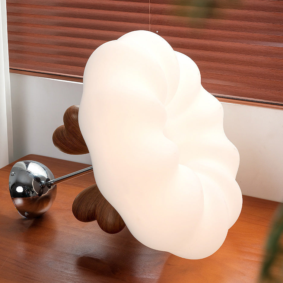 現代的でクリエイティブなパンプキンハート型アイアンアクリルLEDセミフラッシュマウントシーリングライト寝室用